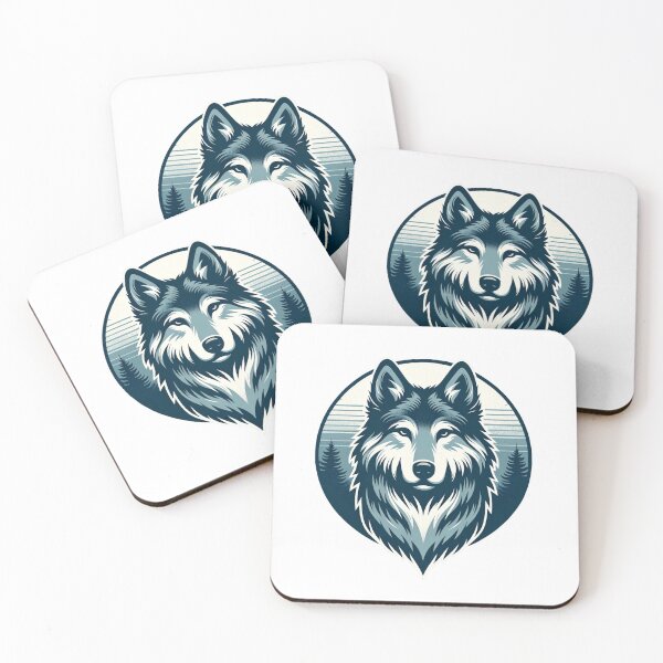 Item preview, Blue Wolfdog designed and sold by Retro Travel Design.
