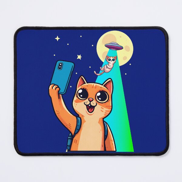 Item preview, Cat UFO Selfie, Cat And UO, Cat Selfie, Kitten, Kitty, Funny Cat designed and sold by Porcupine Tees ⭐⭐⭐⭐⭐.