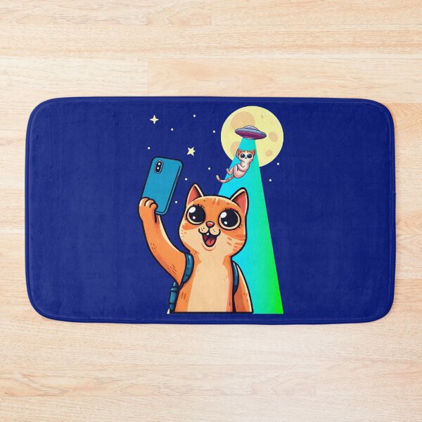Item preview, Cat UFO Selfie, Cat And UO, Cat Selfie, Kitten, Kitty, Funny Cat designed and sold by Porcupine Tees ⭐⭐⭐⭐⭐.