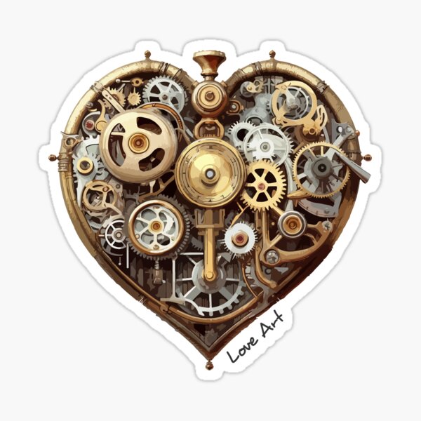 Item preview, Heart gear, Love mechanic: Love Art Collection designed and sold by MeawExoplanet.