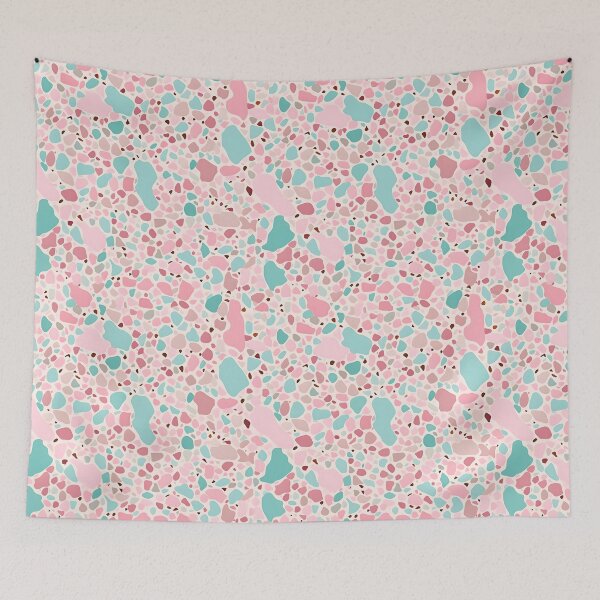 Item preview, Teal and Pink Terrazzo designed and sold by peachculture.