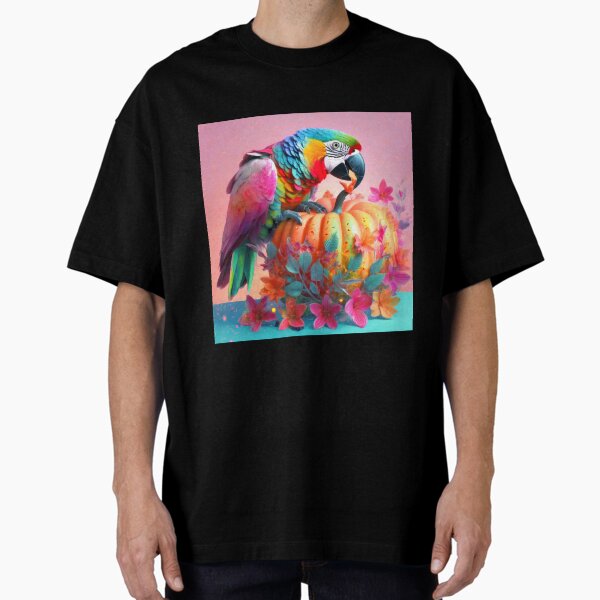 Parrots Pumpkin 4 Oversized T-Shirt