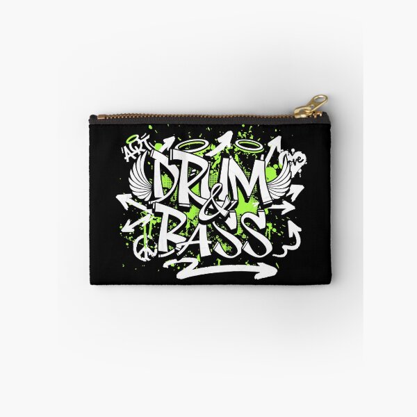 Item preview, DRUM AND BASS  - Graffiti Steez (lime/white)  designed and sold by Discothreadz.