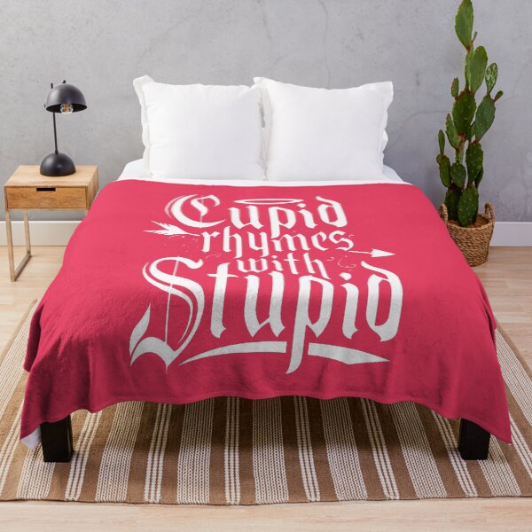 Item preview, Cupid rhymes with stupid - Funny Singles Quote designed and sold by Vicky021.