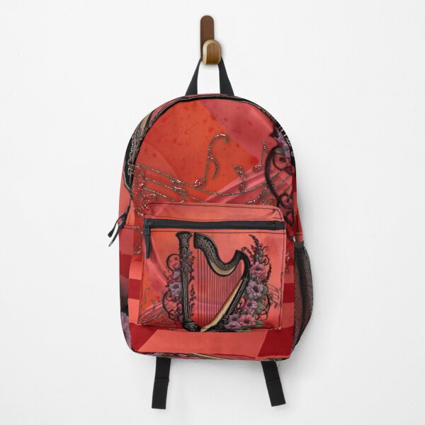 Item preview, Wonderful harp with colorful flowers. designed and sold by nicky2342.