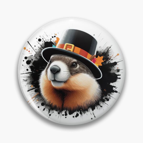Item preview, thanksgiving marmot designed and sold by Animalia-.
