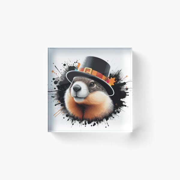 Item preview, thanksgiving marmot designed and sold by Animalia-.