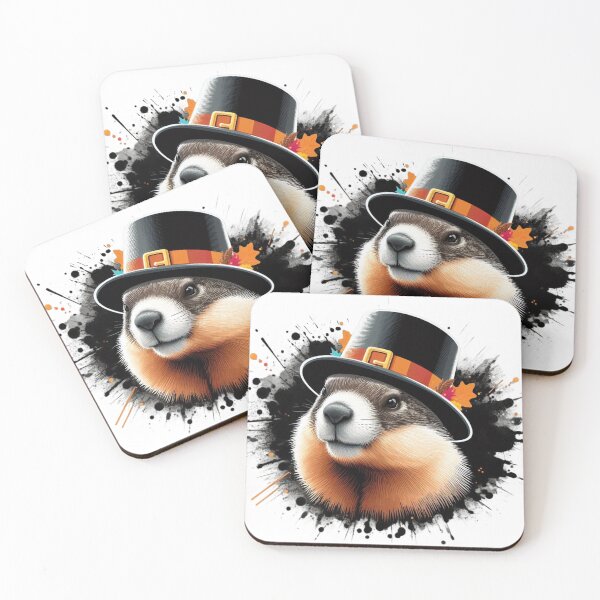Item preview, thanksgiving marmot designed and sold by Animalia-.