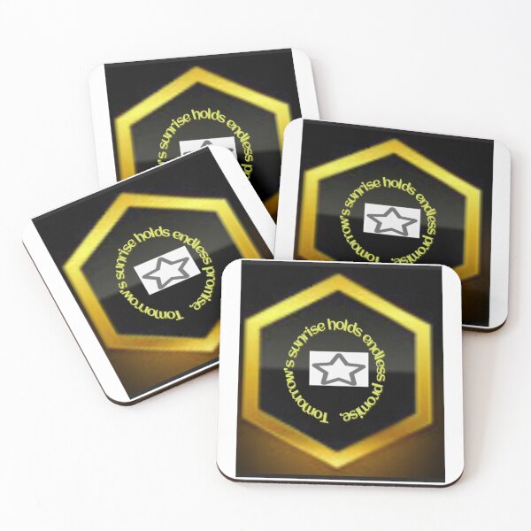 Item preview, Golden Hexagon Motivational Icon  designed and sold by CraftsIcon.