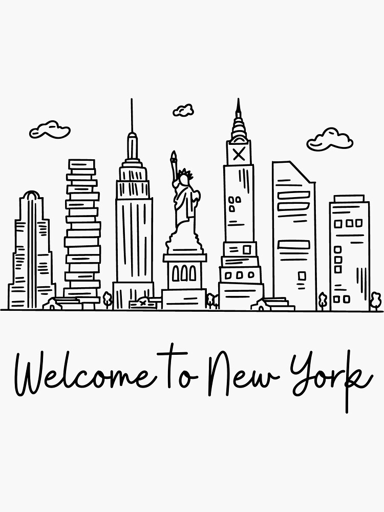 to New York Sticker Taylor Swift 1989 (Taylor's Version