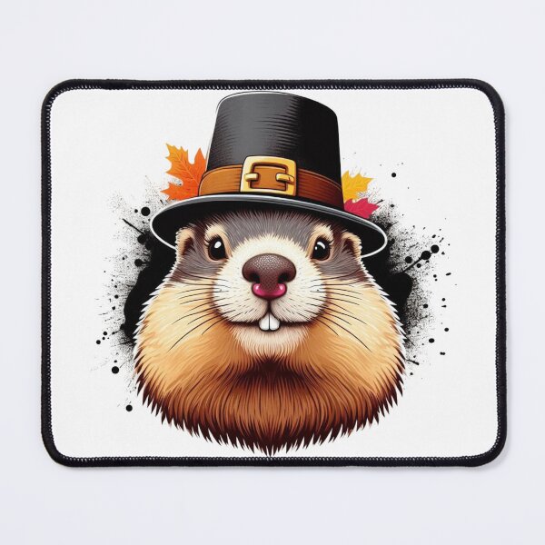 Item preview, thanksgiving marmot designed and sold by Animalia-.