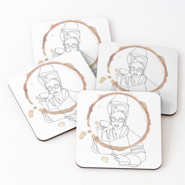 Item preview, Classy woman with a cup of coffee designed and sold by AnteesocialTees.