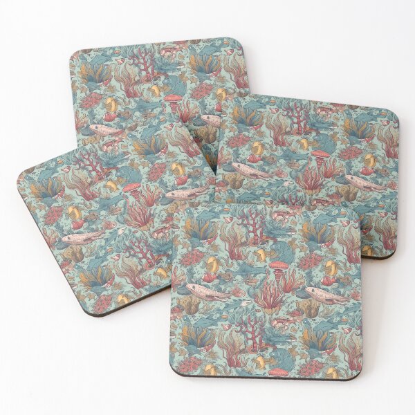 Item preview, Sea life seamless pattern designed and sold by MiraCleAI.