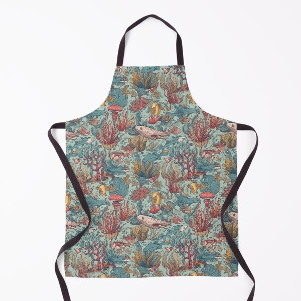 Item preview, Sea life seamless pattern designed and sold by MiraCleAI.