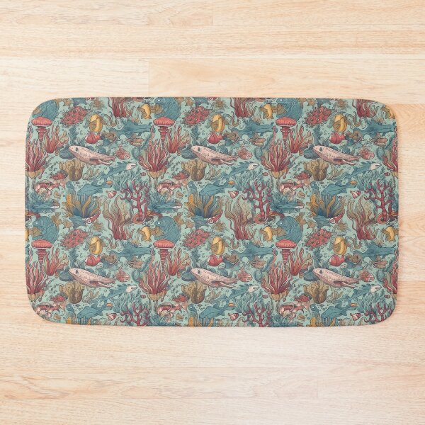 Item preview, Sea life seamless pattern designed and sold by MiraCleAI.