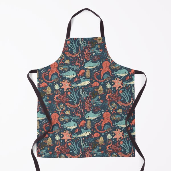 Item preview, Sea life seamless pattern designed and sold by MiraCleAI.