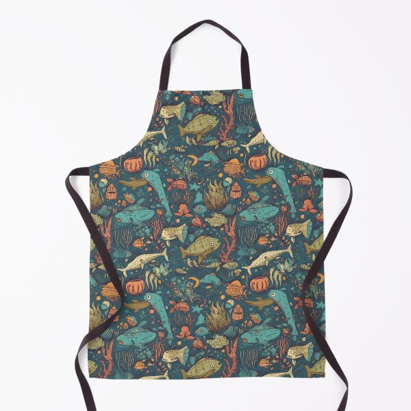 Item preview, Sea life seamless pattern designed and sold by MiraCleAI.