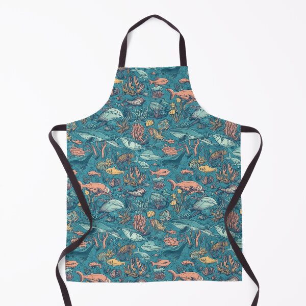 Item preview, Sea life seamless pattern designed and sold by MiraCleAI.