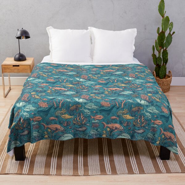 Item preview, Sea life seamless pattern designed and sold by MiraCleAI.