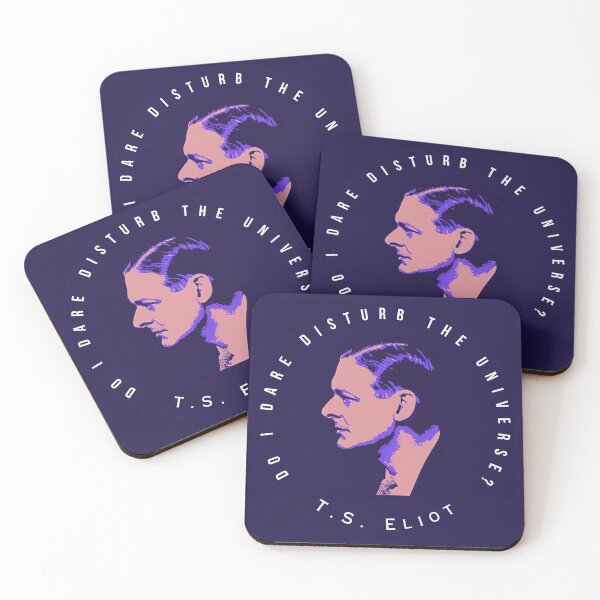 Item preview, T.S. Eliot portrait and quote:  Do I dare disturb the universe? designed and sold by artbleed.