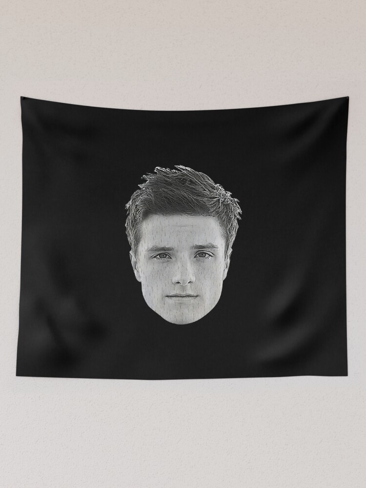 Josh Hutcherson (Black Version) Throw Pillow for Sale by Barry Kyius