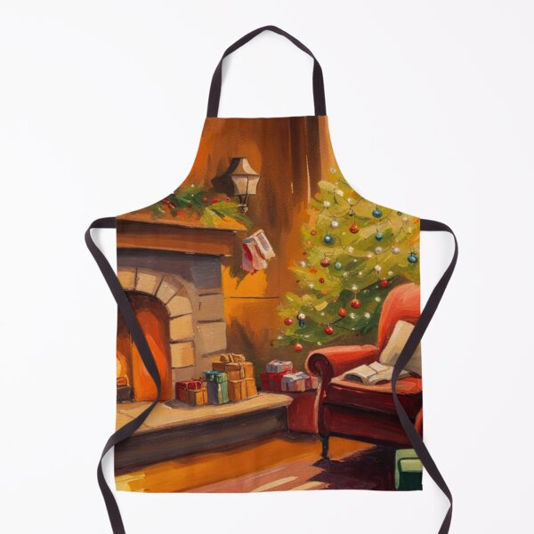 Item preview, Cozy Warm Christmas Room With Christmas Tree, Fireplace and present designed and sold by MyArt23.