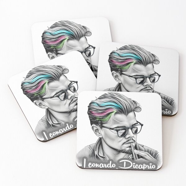 Item preview, young leonardo dicaprio: black and white  designed and sold by syedmaaz.