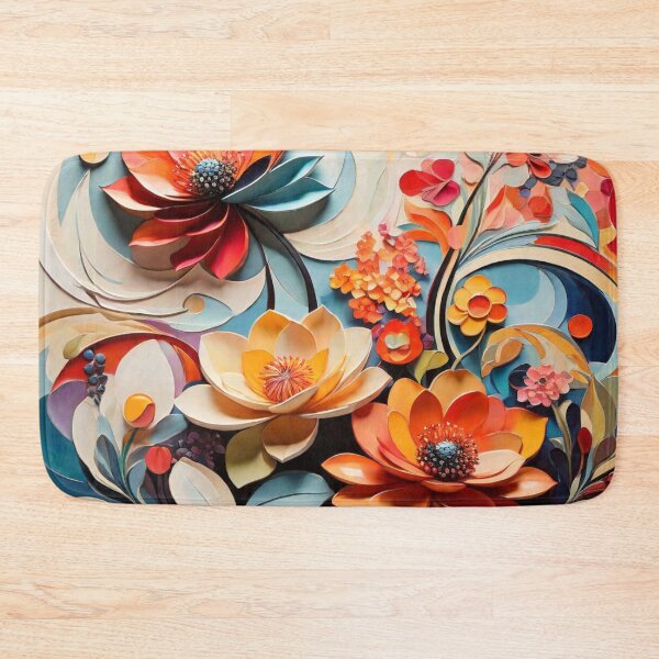 Item preview, The canvas transforms into a Vibrant Flowers designed and sold by Uday24.