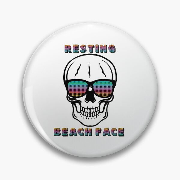 Item preview, Skull Resting Beach Face  designed and sold by josiekarts.