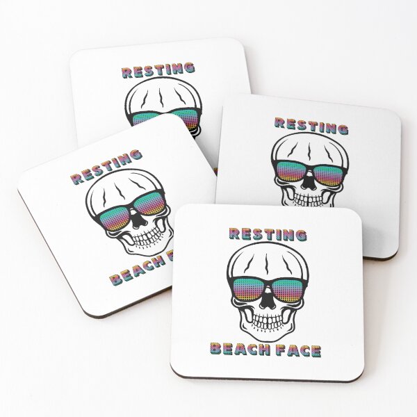 Item preview, Skull Resting Beach Face  designed and sold by josiekarts.
