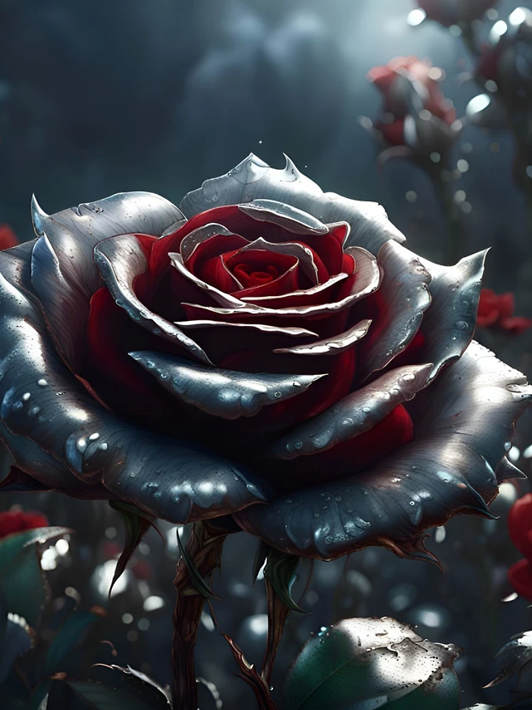 Thumbnail 4 of 4, Samsung Galaxy Phone Case, Metal Roses designed and sold by Rathkillon.
