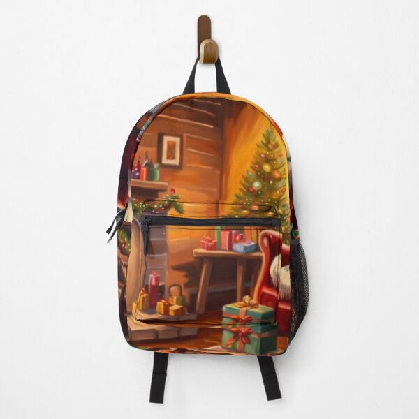 Item preview, Cozy Warm Christmas Room With Christmas Tree, Fireplace and present, Painting designed and sold by MyArt23.
