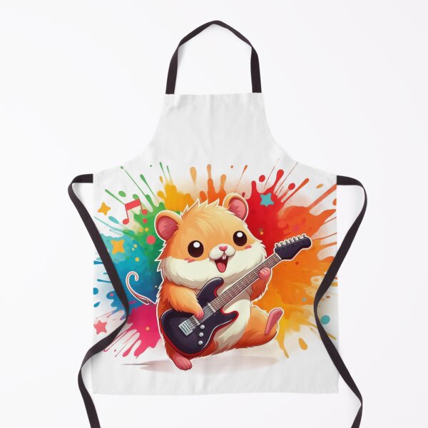Item preview, guitar hamster designed and sold by Animalia-.