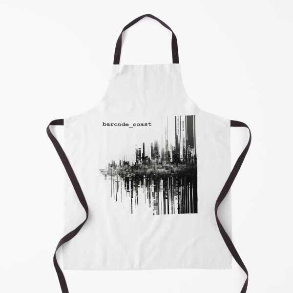 Item preview, Barcode Coast, business & technology, black and white contemporary art designed and sold by silent-violin.