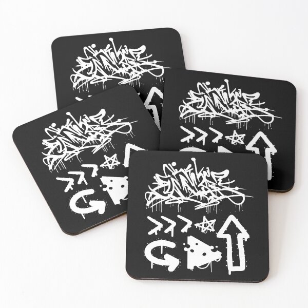 Item preview, White Graffiti Spray Paint Gangster Street Art Modern designed and sold by mkzmerch.