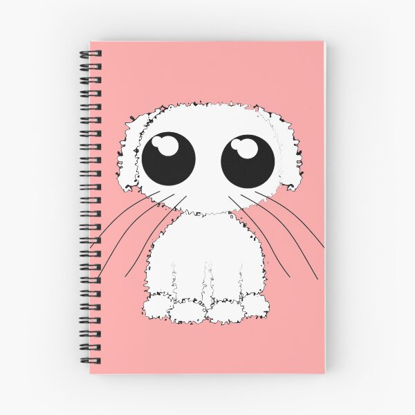 Item preview, Curly Dog White - pink background for most products designed and sold by M-Lorentsson.