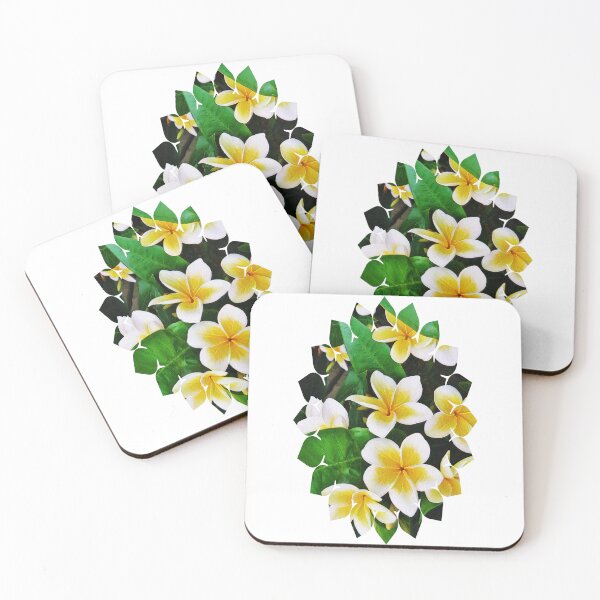 Item preview, Tropical White Frangipani Flowers designed and sold by Heathermarie321.