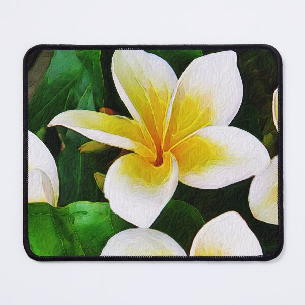 Item preview, Tropical White Frangipani Flowers designed and sold by Heathermarie321.