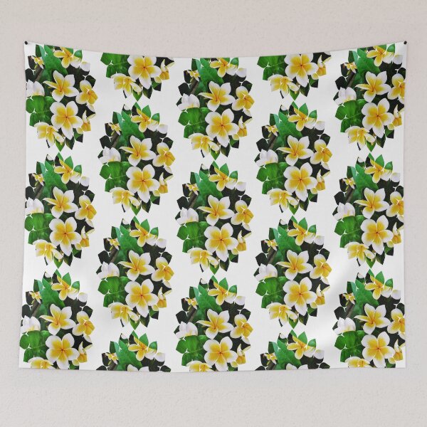 Item preview, Tropical White Frangipani Flowers designed and sold by Heathermarie321.