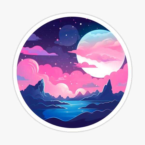 Item preview, Subtle Trans Pride Beautiful Night Sky designed and sold by ArtliciousHUMAN.