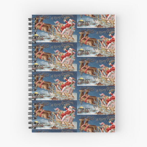 Item preview, Christmas sleigh vintage greeting card designed and sold by LaundrySalt.