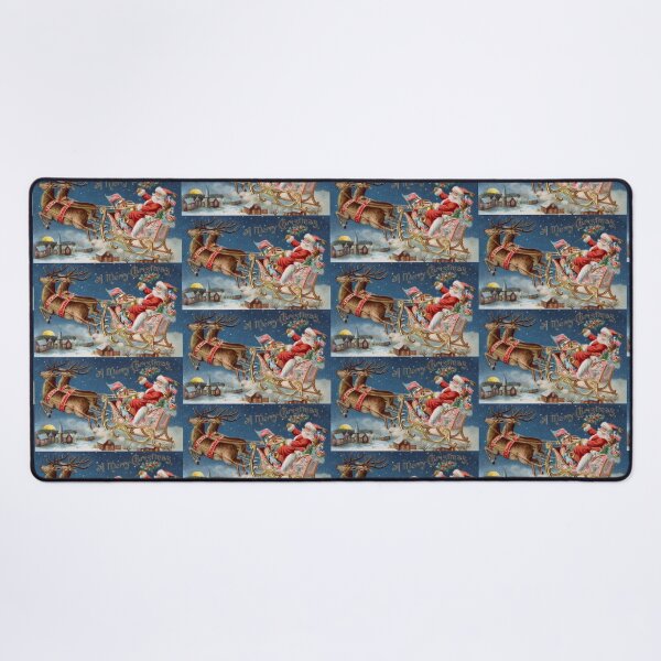 Item preview, Christmas sleigh vintage greeting card designed and sold by LaundrySalt.