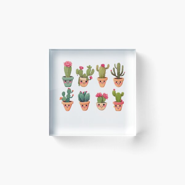 Item preview, Happy cute cactus. designed and sold by Nudaeng.