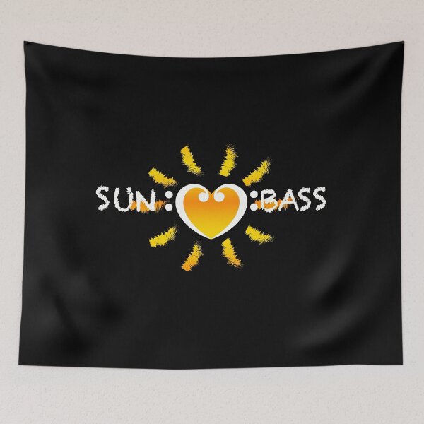 Item preview, Bass Clef Heart Sun Summer Festival designed and sold by boom-art.