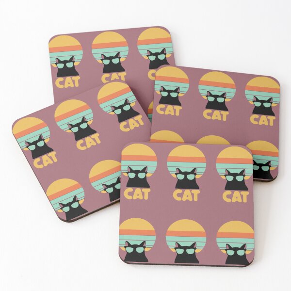 Item preview, v1 Black Cat And Sun Retro Classic designed and sold by FenwickDesign99.