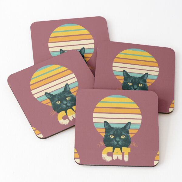 Item preview, v2 Black Cat And Sun Vintage designed and sold by FenwickDesign99.