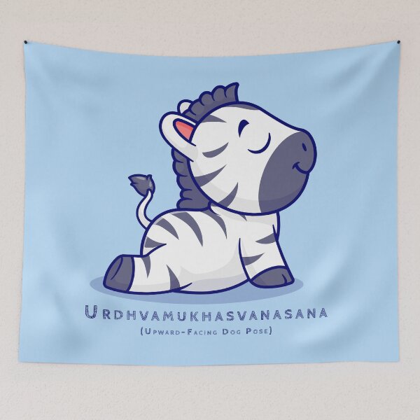 Item preview, Urdhva Mukha Svanasana | Yoga Pose : Baby Zebra designed and sold by savasanaqueen.