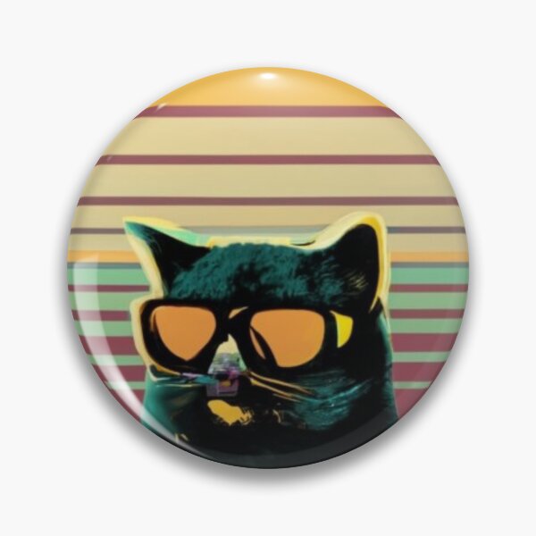 Item preview, v3 Black Cat And Sun Vintage designed and sold by FenwickDesign99.