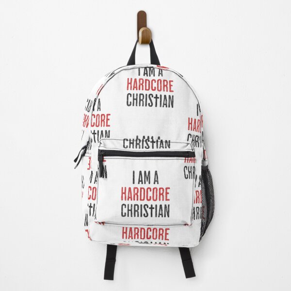 Item preview, I am a Hardcore Christian - Hidden Cross Team Jesus Religious Faith in Christianity for Light Background designed and sold by lunaticbear.