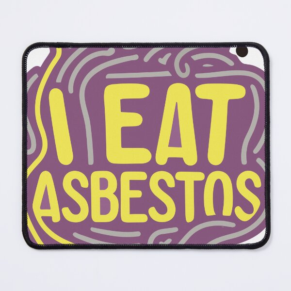 Item preview, I eat asbestos yellow purple design designed and sold by brokenpones.